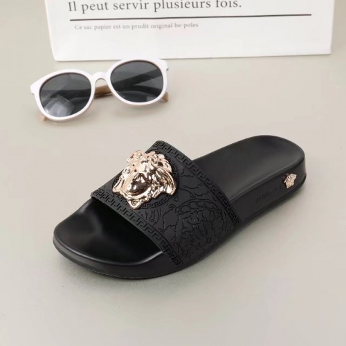 Replica Versace Slippers For Men #365640 $42.00 USD for Wholesale