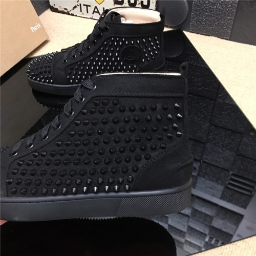 Replica Christian Louboutin CL High Tops Shoes For Men #477781 $85.00 USD for Wholesale