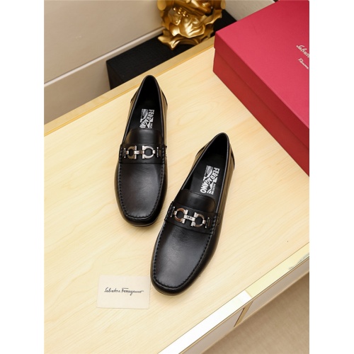Replica Salvatore Ferragamo SF Leather Shoes For Men #481336 $72.00 USD for Wholesale