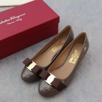 $96.00 USD Salvatore Ferragamo Flat Shoes For Women #1099055