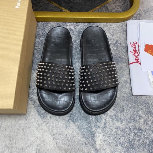 Christian Louboutin CL Slippers For Men #1195458 $64.00 USD, Wholesale Replica Christian Louboutin CL Slippers