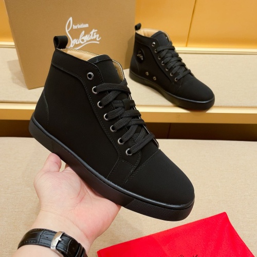 Christian Louboutin High Top Shoes For Men #1209932 $82.00 USD, Wholesale Replica Christian Louboutin High Top Shoes