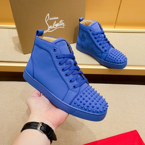 Christian Louboutin High Top Shoes For Men #1209935 $88.00 USD, Wholesale Replica Christian Louboutin High Top Shoes