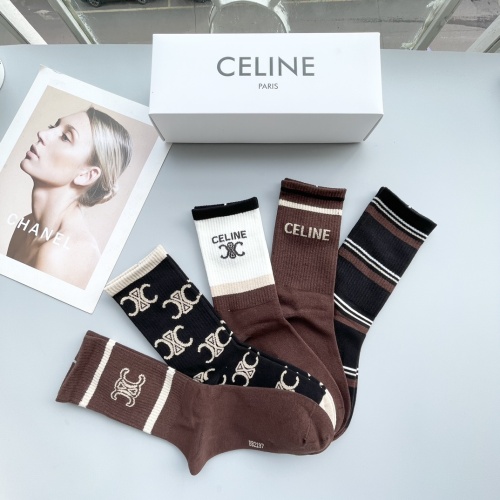 Replica Celine Socks #1249023 $29.00 USD for Wholesale