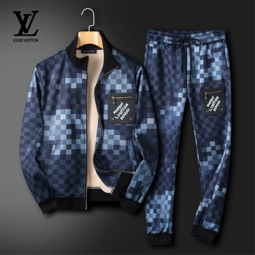 Louis Vuitton LV Tracksuits Long Sleeved For Men #1263287 $85.00 USD, Wholesale Replica Louis Vuitton LV Tracksuits