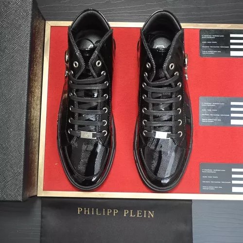 Replica Philipp Plein PP High Tops Shoes For Men #1274377 $88.00 USD for Wholesale