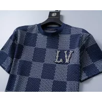 $25.00 USD Louis Vuitton LV T-Shirts Short Sleeved For Men #1277725