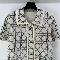 $96.00 USD Christian Dior Sweaters Short Sleeved For Women #1279875