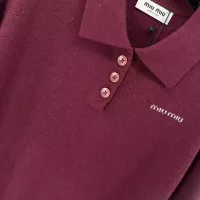 $80.00 USD MIU MIU Sweater Short Sleeved For Women #1279903