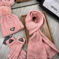 $52.00 USD Prada Hat and Scarf and Glove Set #1279950