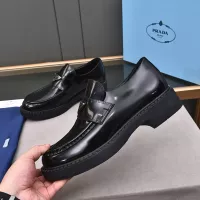 $100.00 USD Prada Leather Shoes For Men #1284427