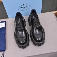 $100.00 USD Prada Leather Shoes For Women #1284433