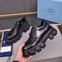 $100.00 USD Prada Leather Shoes For Men #1284434
