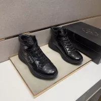 $102.00 USD Prada High Top Shoes For Men #1284685
