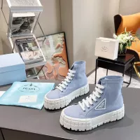 $82.00 USD Prada High Top Shoes For Women #1289261