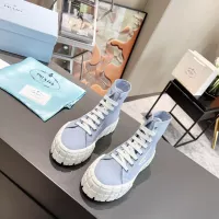 $82.00 USD Prada High Top Shoes For Women #1289261