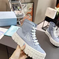 $82.00 USD Prada High Top Shoes For Women #1289261