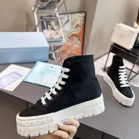 $82.00 USD Prada High Top Shoes For Women #1289263