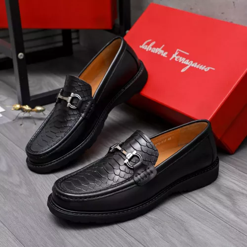 Salvatore Ferragamo Leather Shoes For Men #1303772 $85.00 USD, Wholesale Replica Salvatore Ferragamo Leather Shoes
