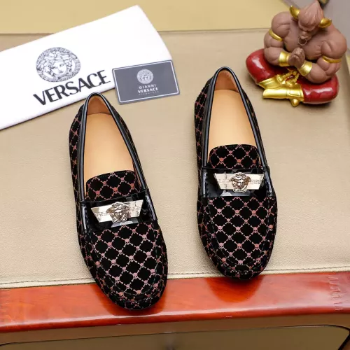 Versace Leather Shoes For Men #1303846 $76.00 USD, Wholesale Replica Versace Leather Shoes