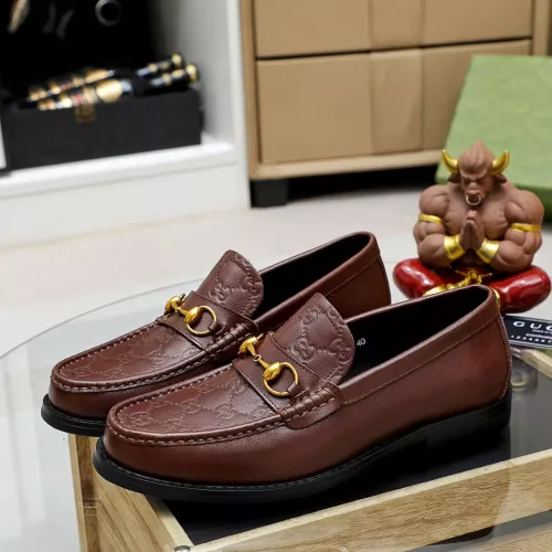 Replica Gucci Oxfords Shoes For Men #1303883 $88.00 USD for Wholesale