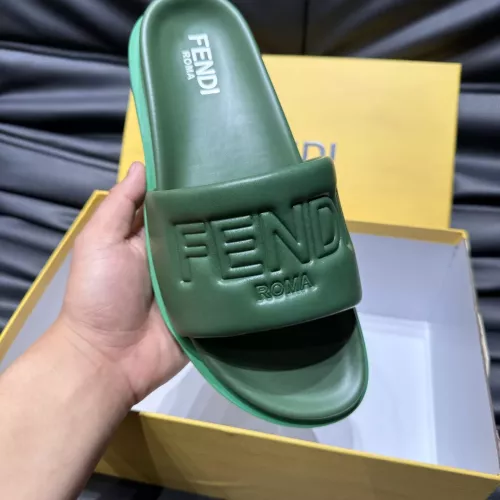Replica Fendi Slippers For Men #1303942 $56.00 USD for Wholesale