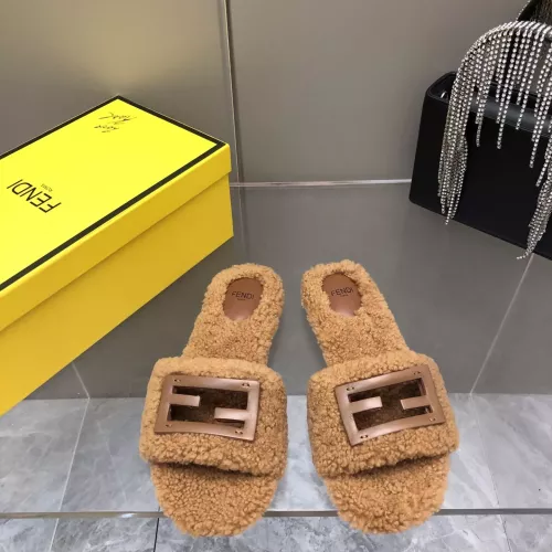 Fendi Slippers For Women #1304656 $100.00 USD, Wholesale Replica Fendi Slippers