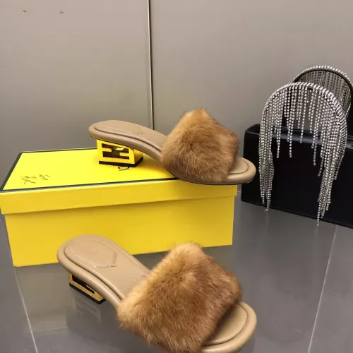 Fendi Slippers For Women #1304684 $132.00 USD, Wholesale Replica Fendi Slippers