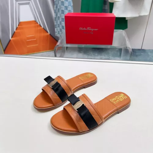 Salvatore Ferragamo Slippers For Women #1304814 $85.00 USD, Wholesale Replica Salvatore Ferragamo Slippers