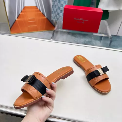 Replica Salvatore Ferragamo Slippers For Women #1304814 $85.00 USD for Wholesale