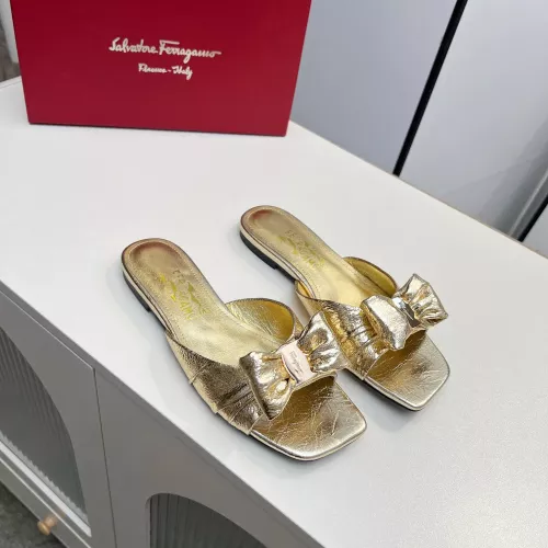 Salvatore Ferragamo Slippers For Women #1304836 $85.00 USD, Wholesale Replica Salvatore Ferragamo Slippers