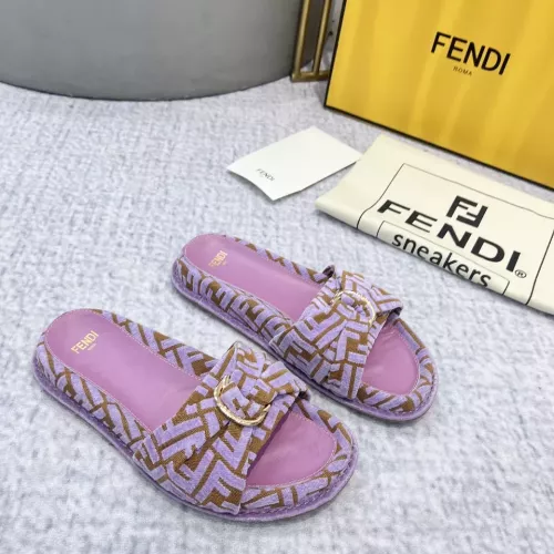 Replica Fendi Slippers For Women #1305357 $85.00 USD for Wholesale