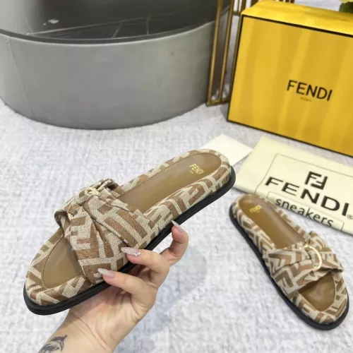 Replica Fendi Slippers For Women #1305360 $85.00 USD for Wholesale
