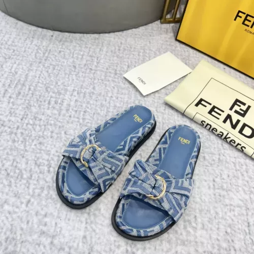 Replica Fendi Slippers For Women #1305362 $85.00 USD for Wholesale