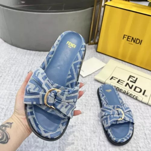 Replica Fendi Slippers For Women #1305362 $85.00 USD for Wholesale