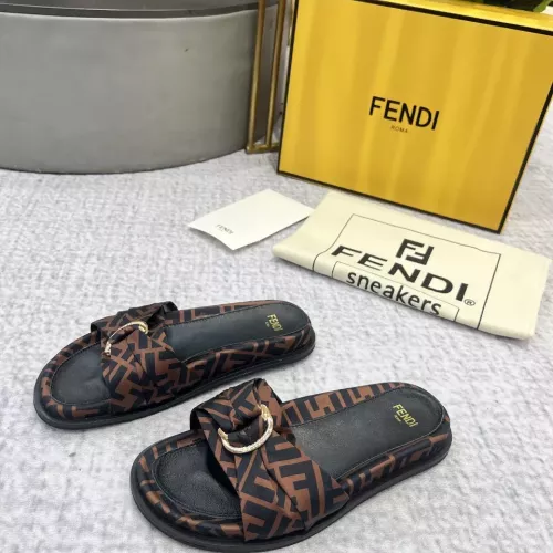 Fendi Slippers For Women #1305366 $85.00 USD, Wholesale Replica Fendi Slippers