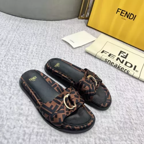 Replica Fendi Slippers For Women #1305366 $85.00 USD for Wholesale