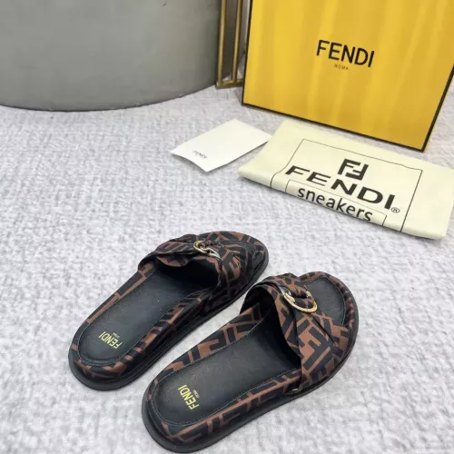 Replica Fendi Slippers For Women #1305366 $85.00 USD for Wholesale