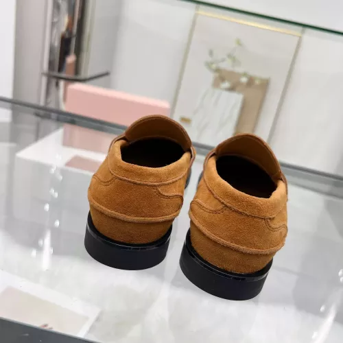 Replica MIU MIU Leather Shoes For Women #1305547 $98.00 USD for Wholesale