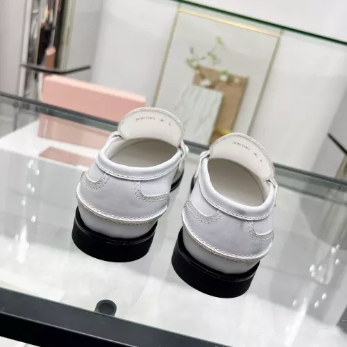 Replica MIU MIU Leather Shoes For Women #1305549 $98.00 USD for Wholesale