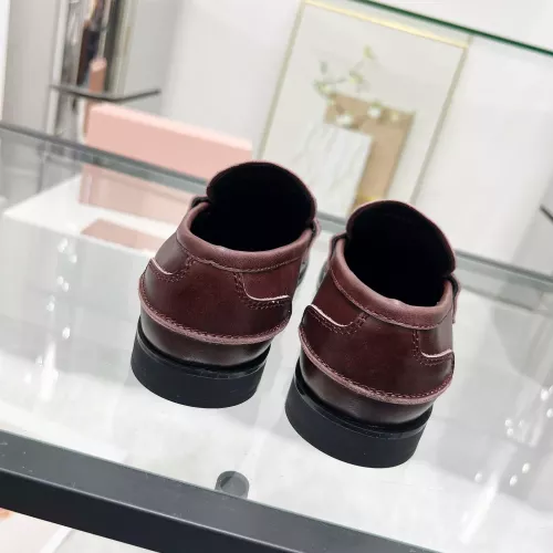 Replica MIU MIU Leather Shoes For Women #1305550 $98.00 USD for Wholesale