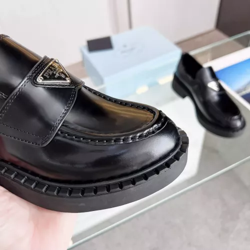 Replica Prada Leather Shoes For Men #1305696 $100.00 USD for Wholesale