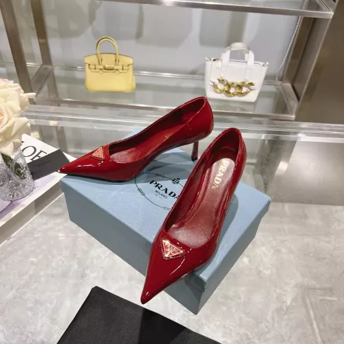 Prada High-heeled Shoes For Women #1305713 $102.00 USD, Wholesale Replica Prada High-heeled Shoes