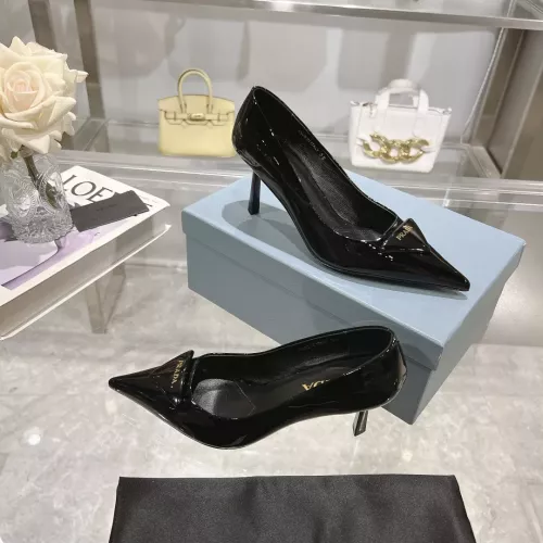 Replica Prada High-heeled Shoes For Women #1305718 $102.00 USD for Wholesale