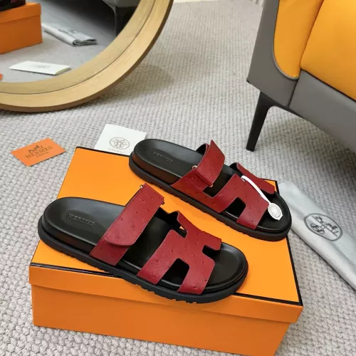 Replica Hermes Slippers For Men #1305824 $98.00 USD for Wholesale