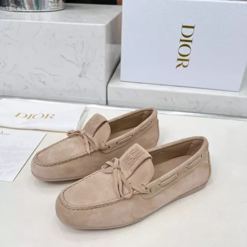 Christian Dior Leather Shoes For Women #1305929 $96.00 USD, Wholesale Replica Christian Dior Leather Shoes