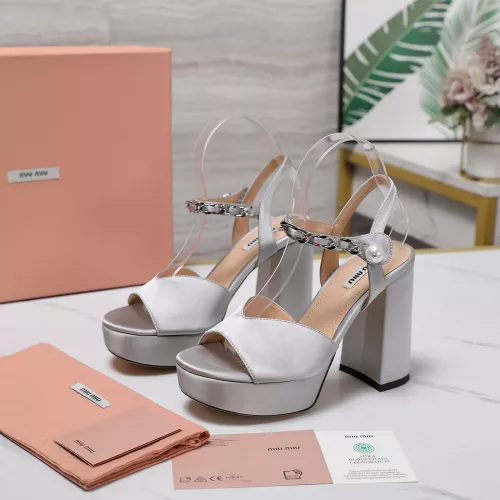 MIU MIU Sandal For Women #1306092 $125.00 USD, Wholesale Replica MIU MIU Sandal