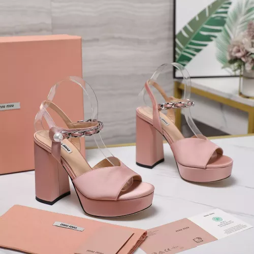 Replica MIU MIU Sandal For Women #1306093 $125.00 USD for Wholesale