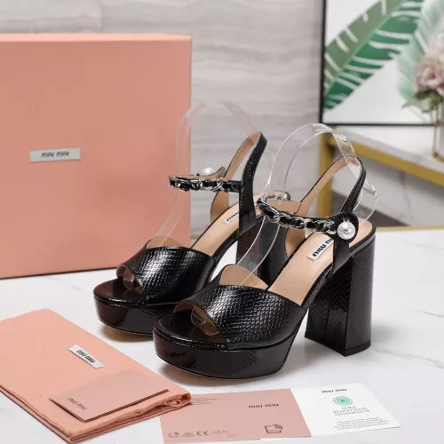 MIU MIU Sandal For Women #1306101 $125.00 USD, Wholesale Replica MIU MIU Sandal