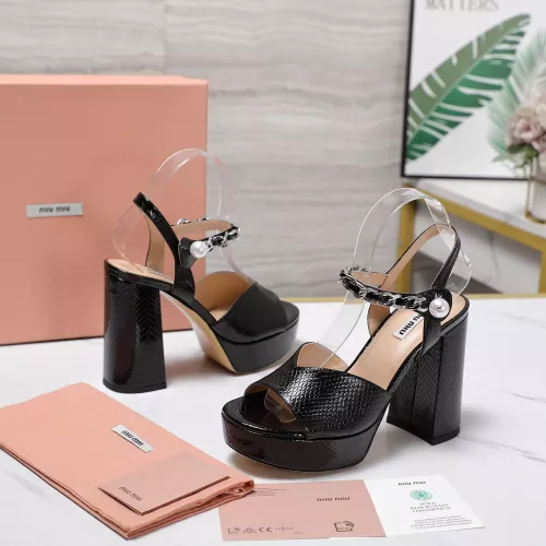 Replica MIU MIU Sandal For Women #1306101 $125.00 USD for Wholesale